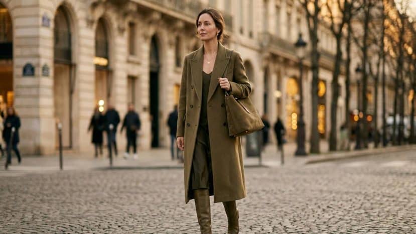 ParisSelectBook - Le kaki s'impose comme la couleur phare de l'hiver après avoir disparu des dressings depuis les années 2000