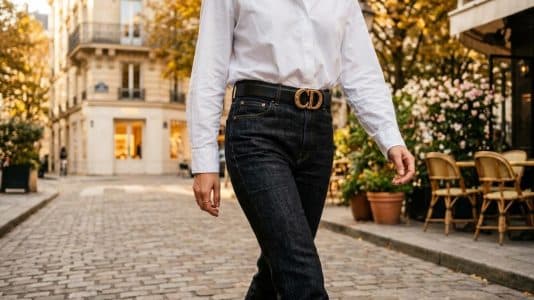 ParisSelectBook - Elles la portent sur un jean brut ou une chemise blanche, cette ceinture Dior à 890€ signée Jonathan Anderson devient l'obsession de l'automne