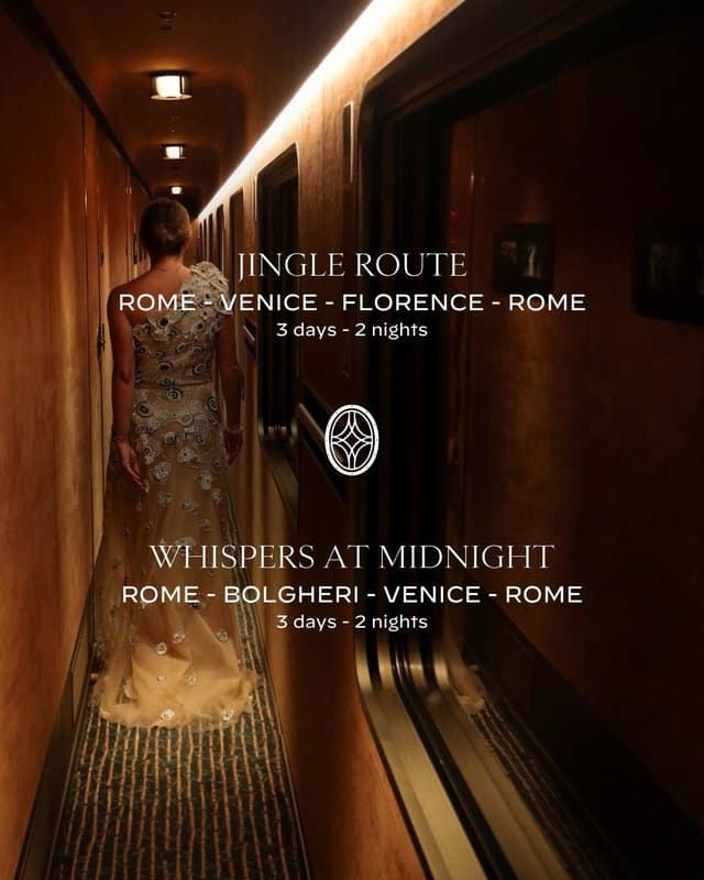 À bord du La Dolce Vita Orient Express, Noël traverse l'Italie