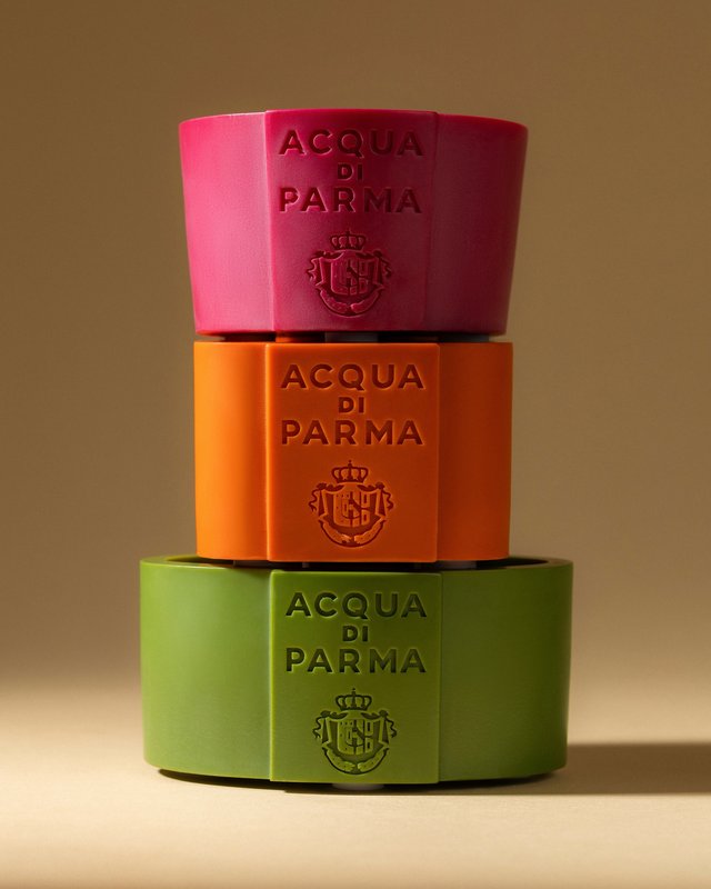 Acqua di Parma sculpte la pâtisserie italienne en bougie
