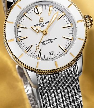 ParisSelectBook - Breitling troque l'or rouge pour l'or jaune sur sa Superocean Heritage