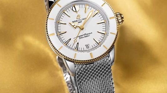 ParisSelectBook - Breitling troque l'or rouge pour l'or jaune sur sa Superocean Heritage