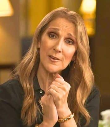 Céline Dion en total look daim Ferragamo printemps-été 2027 au pied du Royal Monceau pour son avant-dernier concert