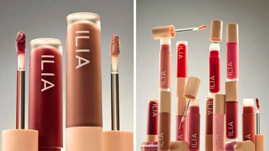 ILIA emprunte à la céramique sa finition laquée pour un gloss hydratant à 31 euros