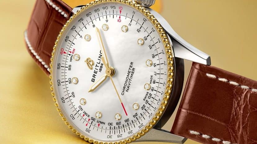ParisSelectBook - La Navitimer Breitling s'offre nacre et diamants pour elle