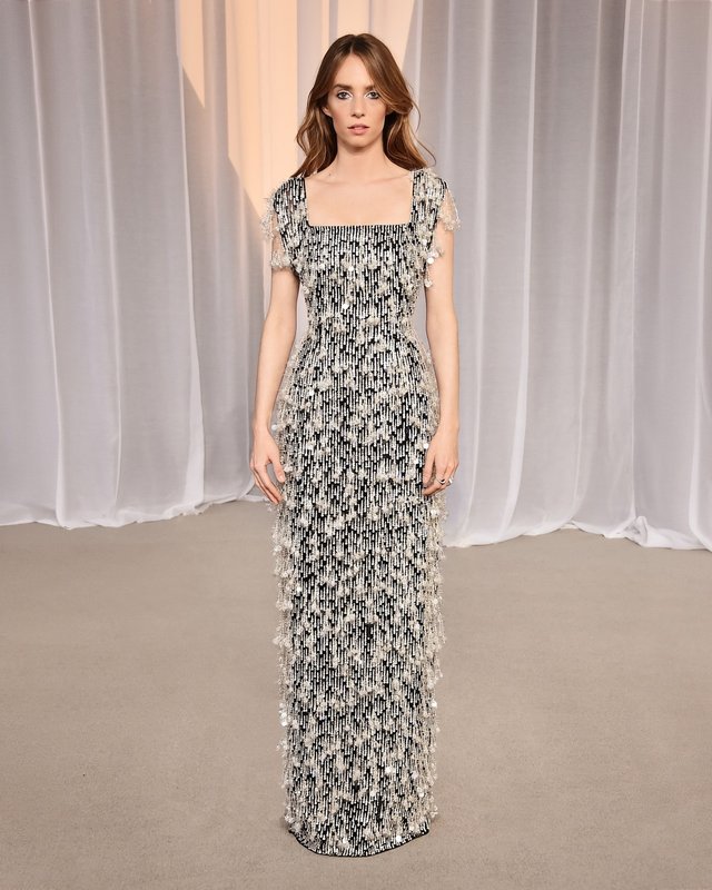 Sept looks Prada au gala de l'Academy Museum à Los Angeles